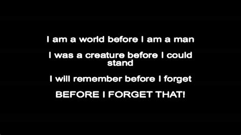 slipknot - before i forget lyrics